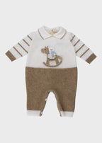 Tutina Dondolo Tortora 8046 corredino e abbigliamento neonato | NANU' BABY