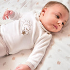 Tutina Due Pezzi Con Piede Neonato Ciniglia 3F673/112 corredino e abbigliamento neonato | NANU' BABY