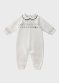 Tutina Filo Cotone Blu EK5810 corredino e abbigliamento neonato | NANU' BABY