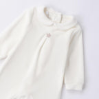 Tutina Intera Con Piede Neonato Bianco 3F671/112 corredino e abbigliamento neonato | NANU' BABY