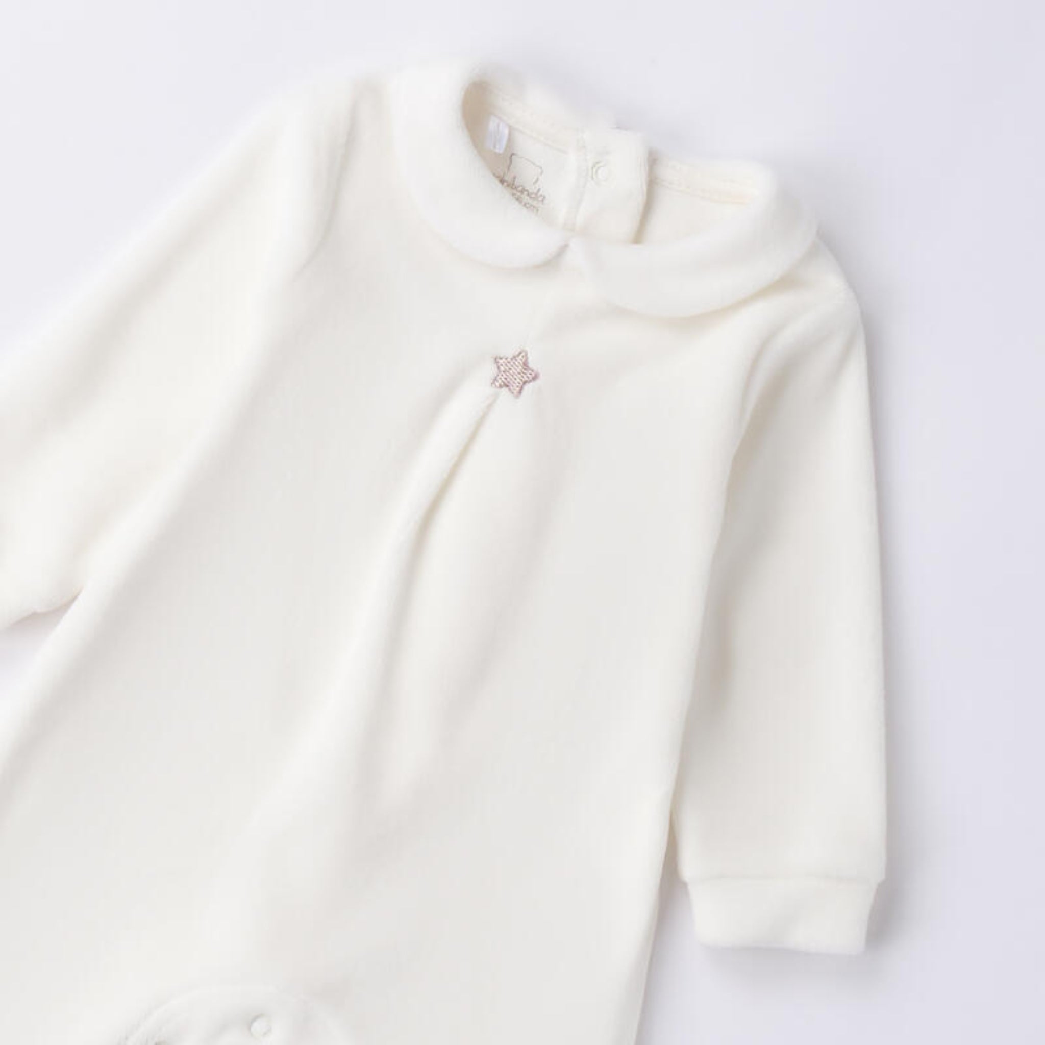 Tutina Intera Con Piede Neonato Bianco 3F671/112 corredino e abbigliamento neonato | NANU' BABY
