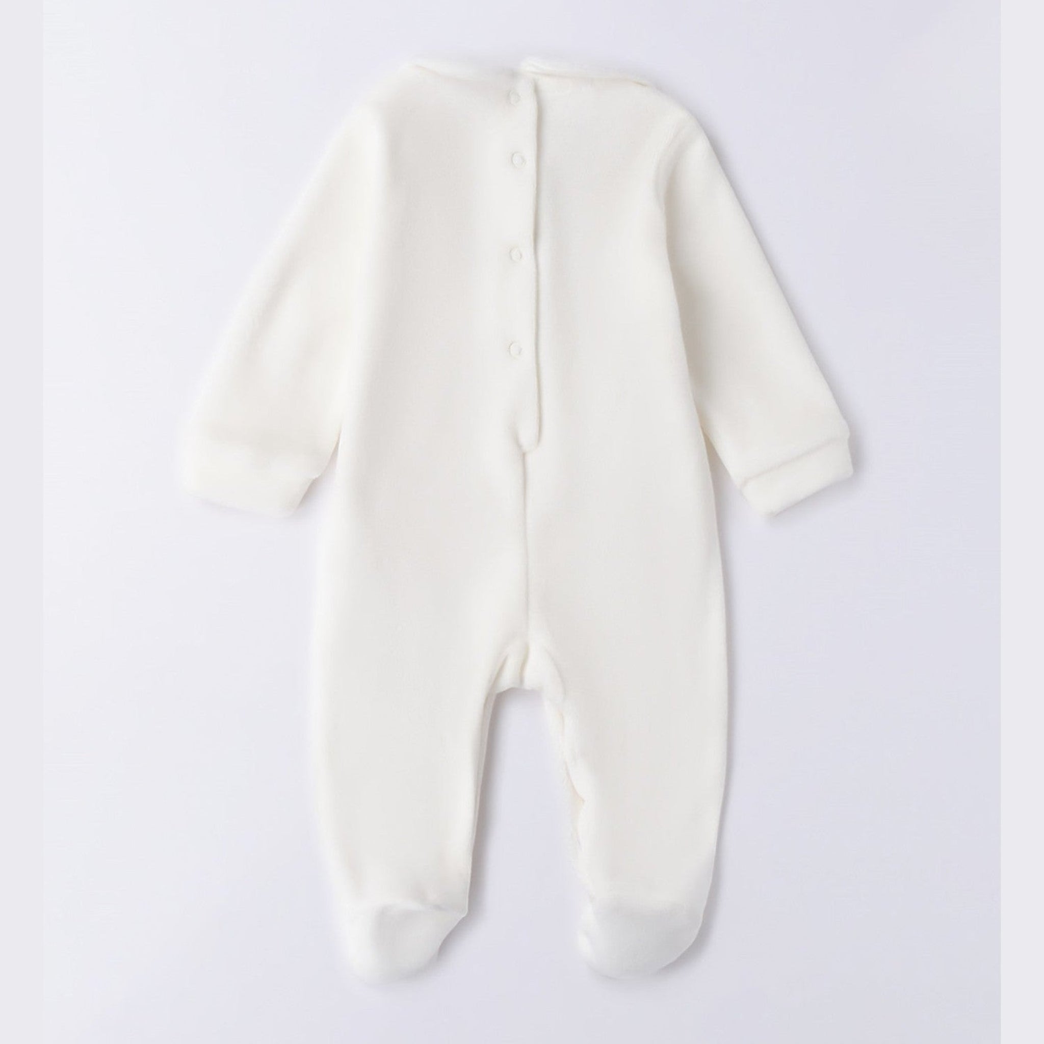 Tutina Intera Con Piede Neonato Bianco 3F671/112 corredino e abbigliamento neonato | NANU' BABY