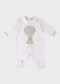 Tutina Jersey Mongolfiera Rosa EK5014R corredino e abbigliamento neonato | NANU' BABY