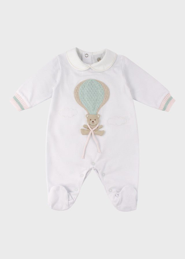 Tutina Jersey Mongolfiera Rosa EK5014R corredino e abbigliamento neonato | NANU' BABY