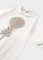 Tutina Jersey Mongolfiera Verde EK5014V corredino e abbigliamento neonato | NANU' BABY