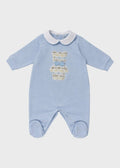 Tutina Jersey Teddy Cielo EK5214/C corredino e abbigliamento neonato | NANU' BABY