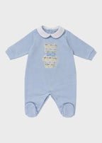 Tutina Jersey Teddy Cielo EK5214/C corredino e abbigliamento neonato | NANU' BABY