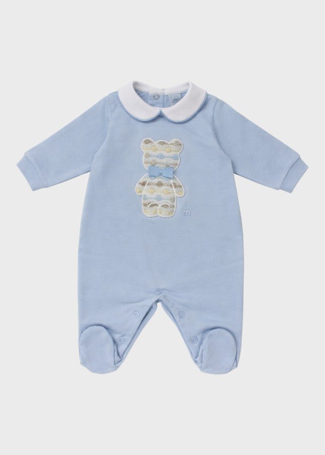 Tutina Jersey Teddy Cielo EK5214/C corredino e abbigliamento neonato | NANU' BABY