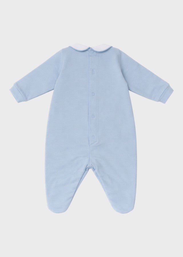 Tutina Jersey Teddy Cielo EK5214/C corredino e abbigliamento neonato | NANU' BABY