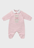 Tutina Jersey Teddy Rosa EK5214/R corredino e abbigliamento neonato | NANU' BABY