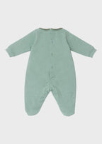 Tutina Jersey Teddy Verde EK5214/V corredino e abbigliamento neonato | NANU' BABY