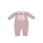 Tutina Lana Merino Fiocco Romantico 345 corredino e abbigliamento neonato | NANU' BABY
