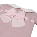Tutina Lana Merino Fiocco Romantico 345 corredino e abbigliamento neonato | NANU' BABY