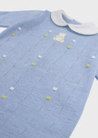 Tutina Lunga Pois Nocciolina Cielo EK5610 corredino e abbigliamento neonato | NANU' BABY