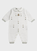 Tutina Lunga Pois Nocciolina Verde EK5610V corredino e abbigliamento neonato | NANU' BABY