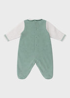 Tutina Margherite Corpetto Verde EK2514/V corredino e abbigliamento neonato | NANU' BABY