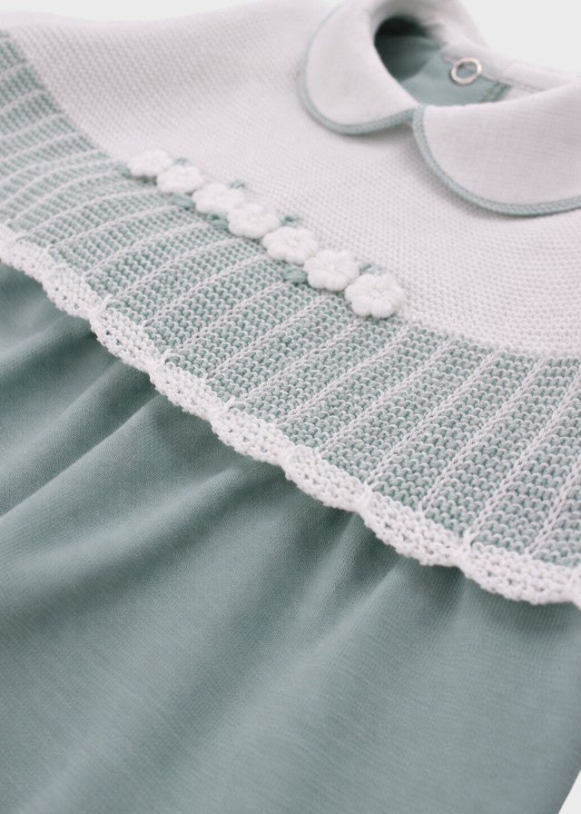 Tutina Margherite Corpetto Verde EK2514/V corredino e abbigliamento neonato | NANU' BABY