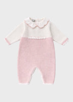 Tutina Margherite Lino Rosa EK2410/R corredino e abbigliamento neonato | NANU' BABY