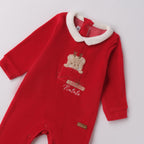 Tutina Natalizia Ciniglia Con Piede Neonato Rosso 3F643/2253 corredino e abbigliamento neonato | NANU' BABY