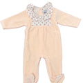 Tutina Neonata Ciniglia Arancio - BABIDU' 13901 corredino e abbigliamento neonato | NANU' BABY
