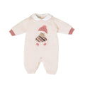 Tutina Neonata Lana Vergine 100% Natural Rosa Orsetto Berretto IN7110/R corredino e abbigliamento neonato | NANU' BABY