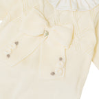 Tutina Neonata Lana Vergine 100% Vaniglia Tortora IN2410/V corredino e abbigliamento neonato | NANU' BABY
