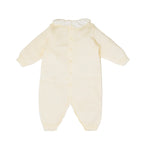 Tutina Neonata Lana Vergine 100% Vaniglia Tortora IN2410/V corredino e abbigliamento neonato | NANU' BABY