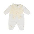 Tutina Neonata Lana Vergine 100% Vaniglia Tortora IN2414/V corredino e abbigliamento neonato | NANU' BABY