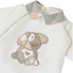 Tutina Neonato Ciniglia Bianco SARTORIA DEI PICCOLI (cod. LTB1112) corredino e abbigliamento neonato | NANU' BABY