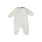 Tutina Neonato Ciniglia Bianco SARTORIA DEI PICCOLI (cod. LTB1112) corredino e abbigliamento neonato | NANU' BABY