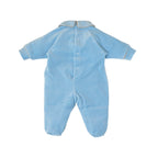 Tutina Neonato Ciniglia Cielo SARTORIA DEI PICCOLI (cod. LT1114) corredino e abbigliamento neonato | NANU' BABY