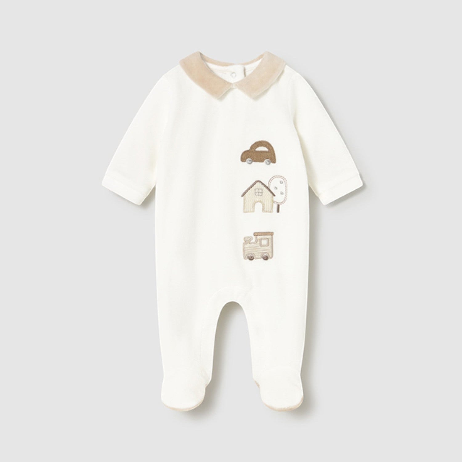 Tutina Neonato ECRU 2716/45 corredino e abbigliamento neonato | NANU' BABY