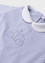 Tutina Neonato Jersey Ricamo Cielo C63007 - C - A corredino e abbigliamento neonato | NANU' BABY