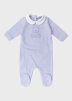 Tutina Neonato Jersey Ricamo Cielo C63007 - C - A corredino e abbigliamento neonato | NANU' BABY