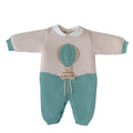 Tutina Neonato Lana Vergine 100% Natural Mongolfiera IN5710/V corredino e abbigliamento neonato | NANU' BABY