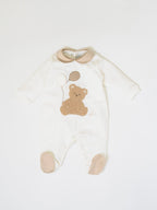 Tutina Neonato Vaniglia Orsetto Palloncini IN7014BIS corredino e abbigliamento neonato | NANU' BABY