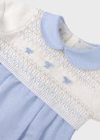 Tutina Pagliacetto Punto Smock EK6521/C corredino e abbigliamento neonato | NANU' BABY