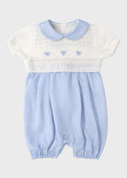 Tutina Pagliacetto Punto Smock EK6521/C corredino e abbigliamento neonato | NANU' BABY