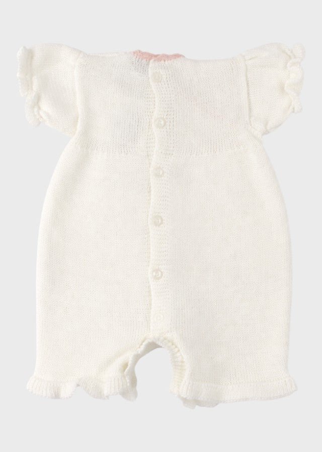 Tutina Pagliacetto Rose Bianco DELIZIA/TP corredino e abbigliamento neonato | NANU' BABY