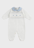 Tutina Punto Smock Fiocchetti EK6510/C corredino e abbigliamento neonato | NANU' BABY