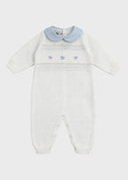 Tutina Punto Smock Fiocchetti EK6510/C corredino e abbigliamento neonato | NANU' BABY