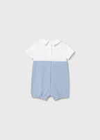 Tutina Salopette Cotone Turchese 1605/66 corredino e abbigliamento neonato | NANU' BABY