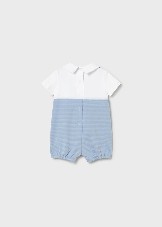 Tutina Salopette Cotone Turchese 1605/66 corredino e abbigliamento neonato | NANU' BABY