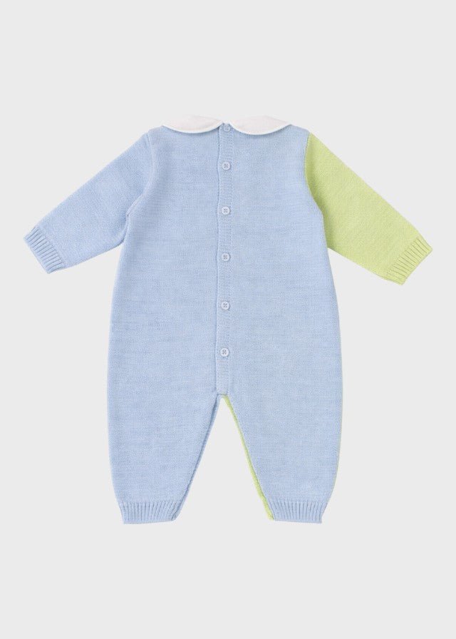 Tutina Teddy Ricamato Cielo EK6010/C corredino e abbigliamento neonato | NANU' BABY