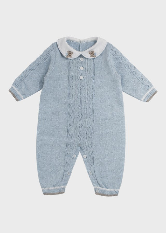 Tutina Tramatura Trecce Cielo EK6710/C corredino e abbigliamento neonato | NANU' BABY