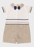 Beige Cotton Romper ORSETTO 7155