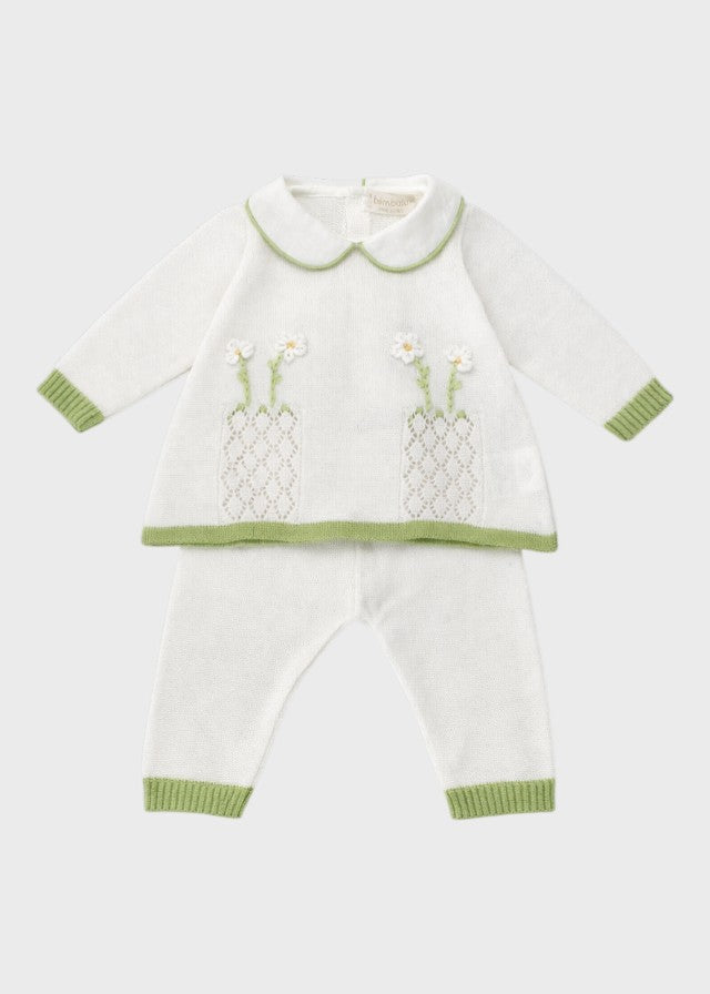White Cotton Birth Set 7567