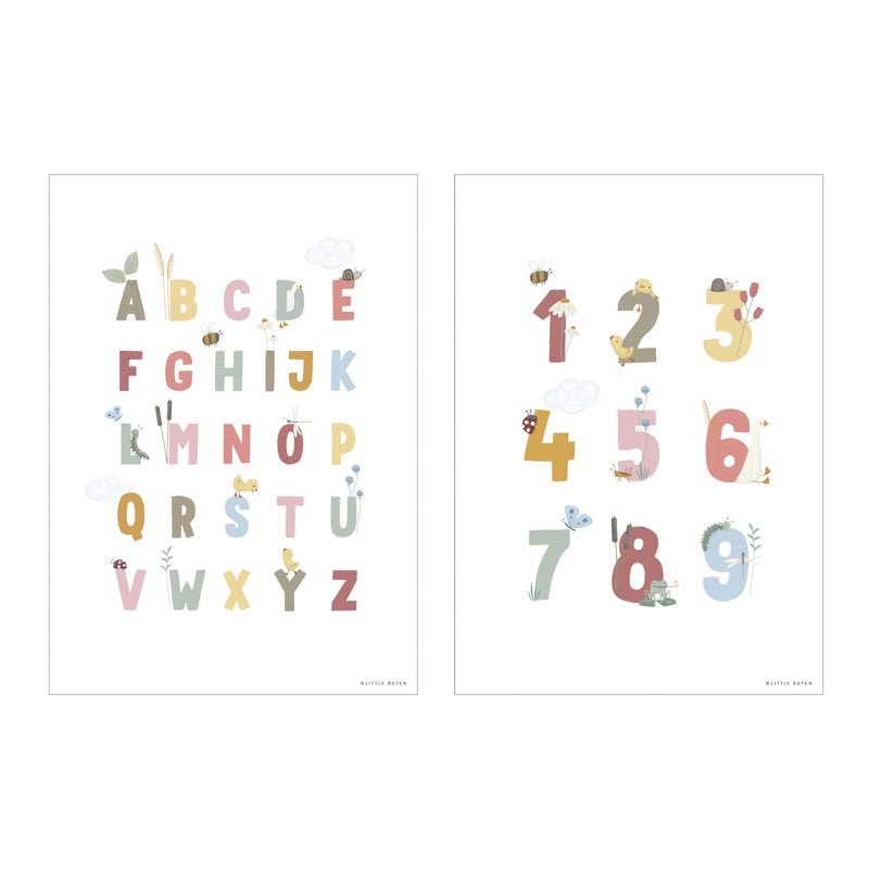 Poster Little Goose ABC Rosa - A3 Rosa PW10710750 corredino e abbigliamento neonato | NANU' BABY