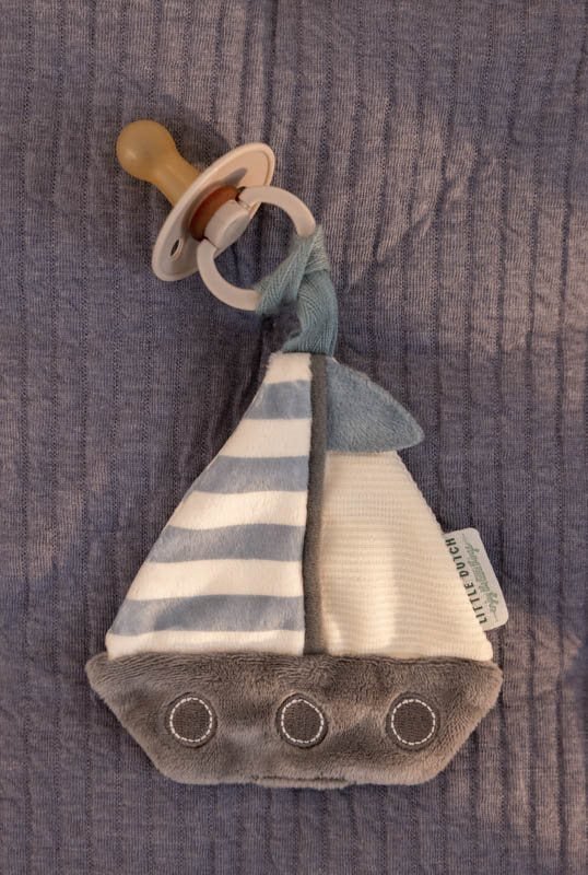 Reggiciuccio in stoffa BLU LD8618 corredino e abbigliamento neonato | NANU' BABY